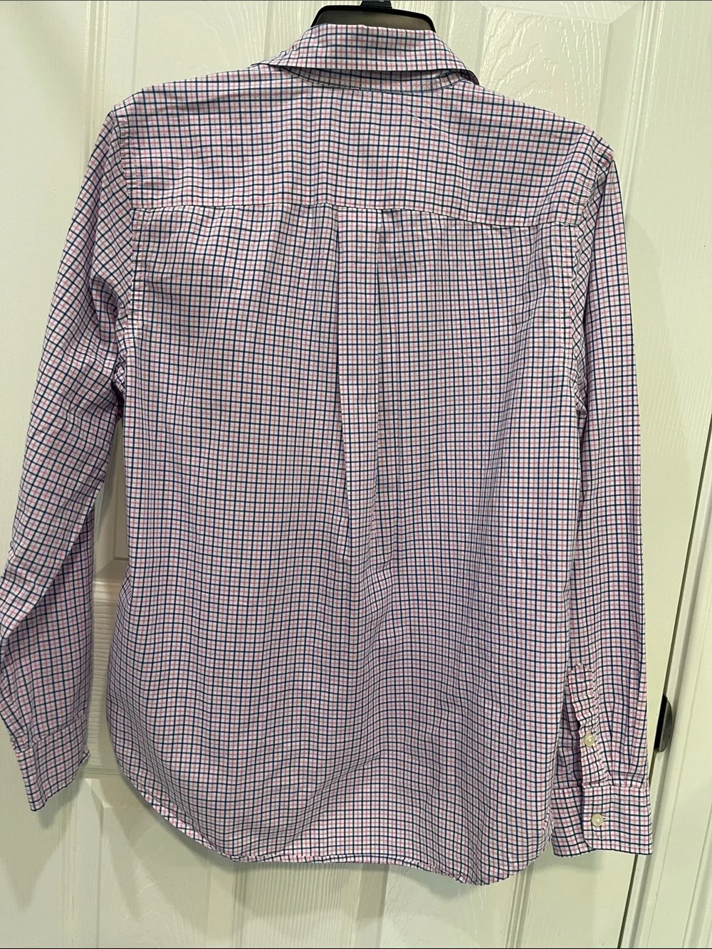 Ralph Lauren Pink and Navy Grid Button-Up Dress Shirt boys size 18/20